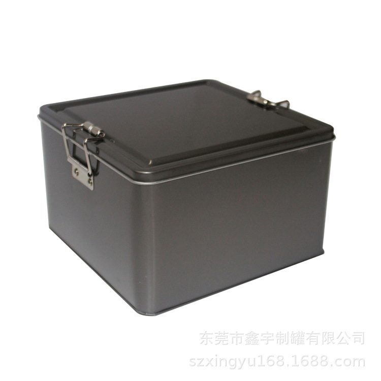 Caja de hierro cuadrada de té caja de hierro