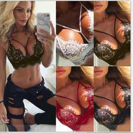 欧美爆款新品 性感三点吊带挂脖情趣文胸上内衣跨境货源厂家批发