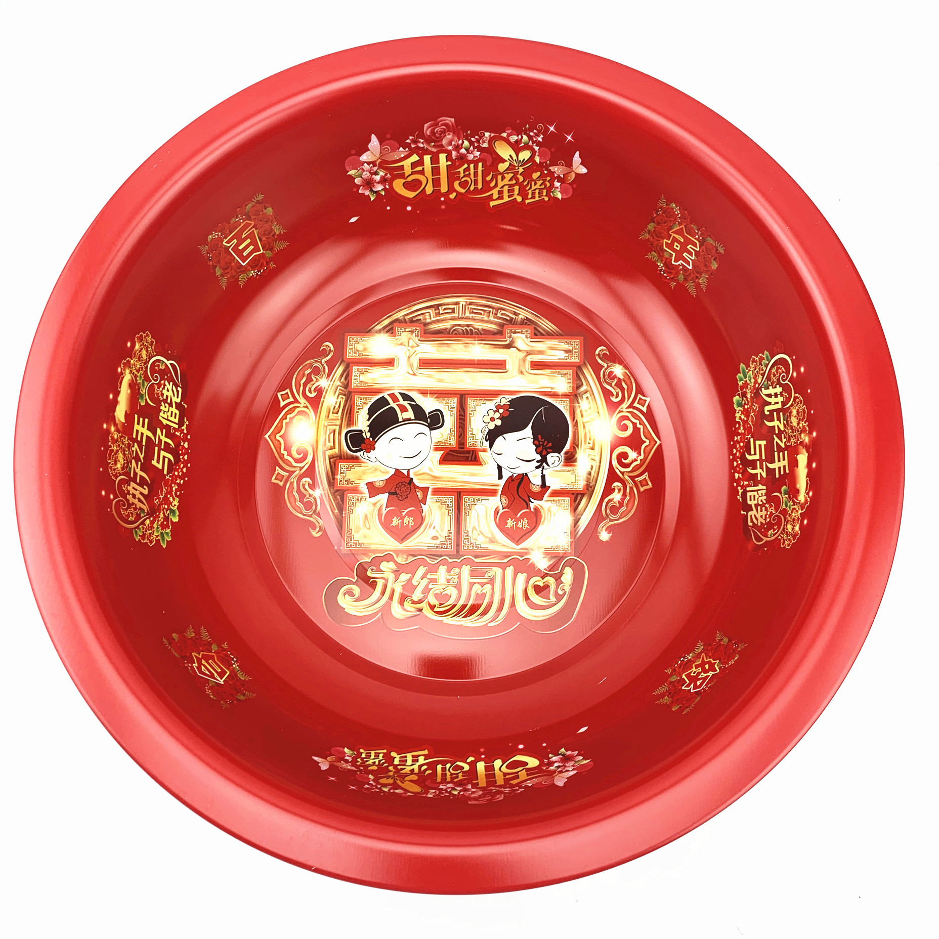 面盆-百年好合金边 (2)