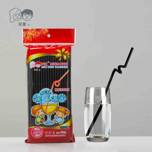 71035 Shuangtong Art Juice Disposable Drinks Bendable Head Colored Plastic Straws 4000 Count