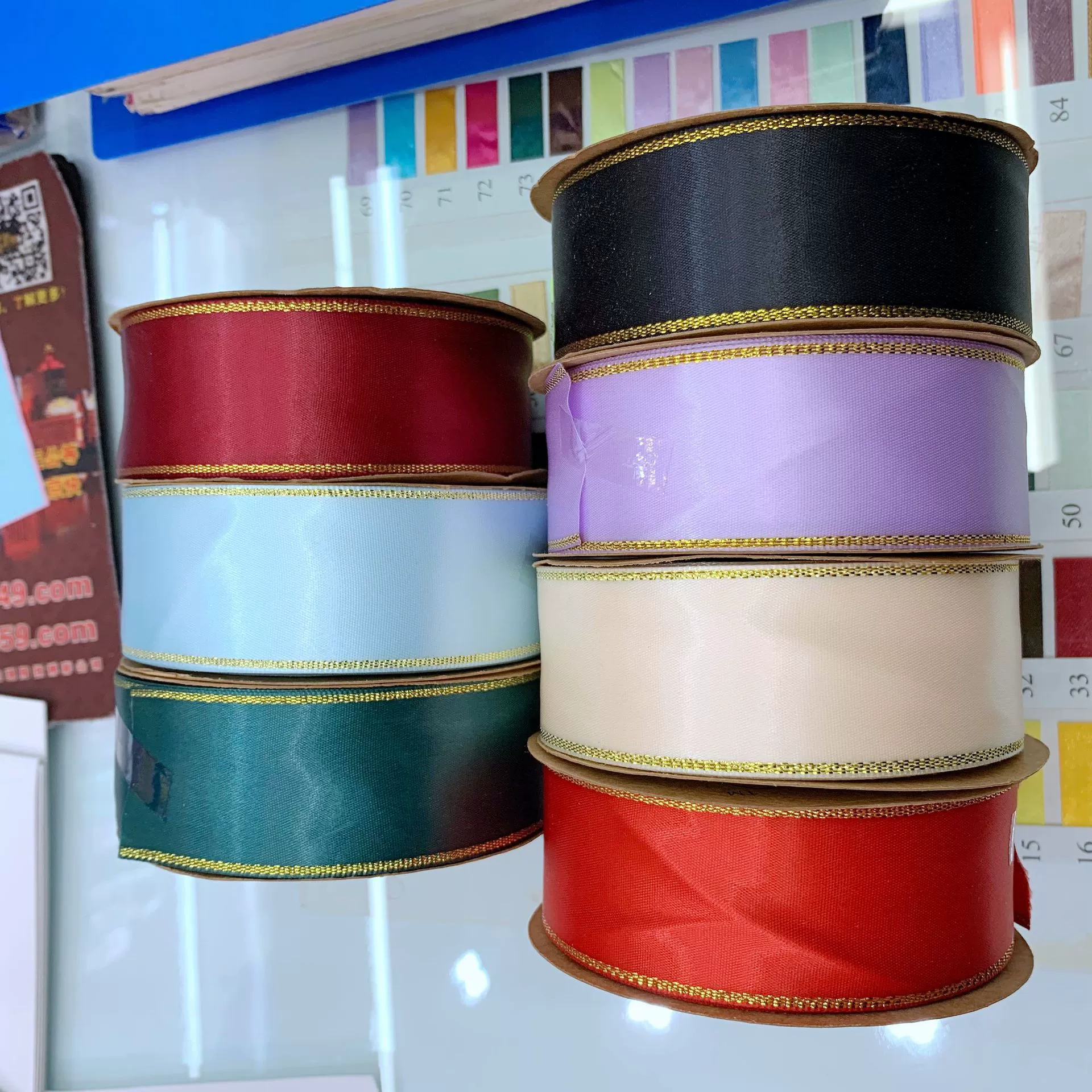 Лента аксессуары для одежды двойной золотой двусторонний полиэфирный пояс свадебный подарок лента своими руками Южная Корея высококачественные аксессуары для волос материал