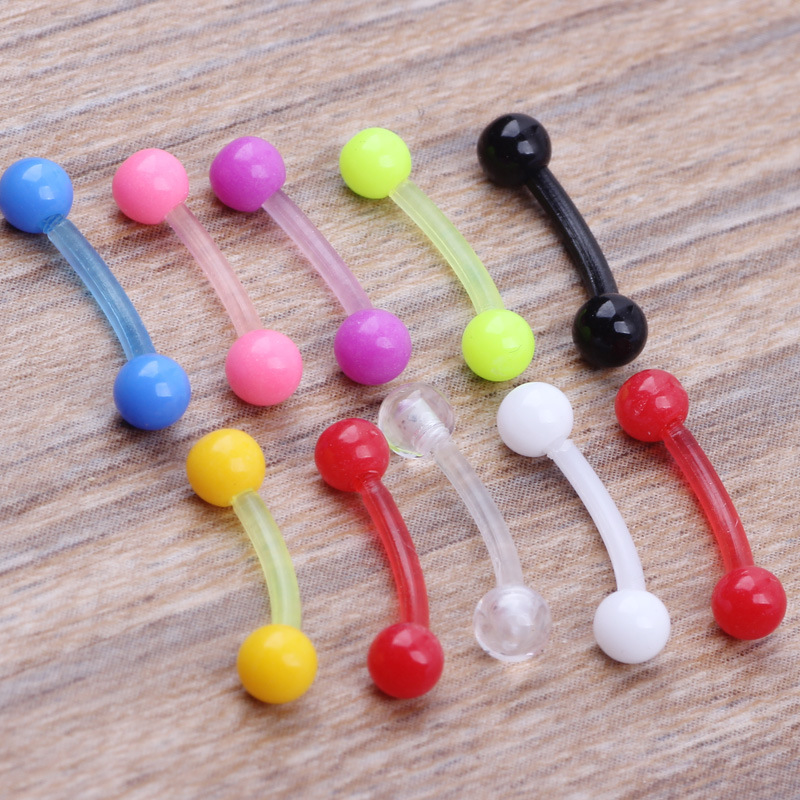 Pointed titanium steel lip stud product view