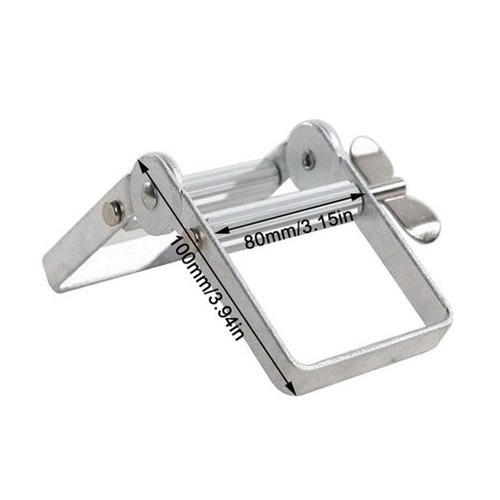 Wholesale metal paste squeezer stainless steel lazy toothpaste squeezer hair salon hairdressing tool handle squeeze dye paste
