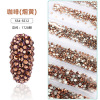 Cross -border priority six -grid mixed round nail diamond mobile phone accessories mobile phone shell paste diamond material nail flat bottom drill