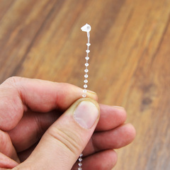 供應批發透明珠帶手穿針子母扣手穿線吊牌膠針線3 5 7寸黑色