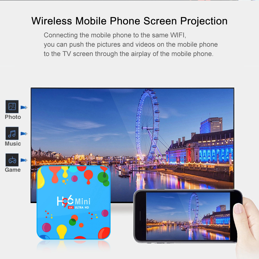 TV Box H96 Android 9 4GB + 128GB 6K - Ref 3424430 Image 22