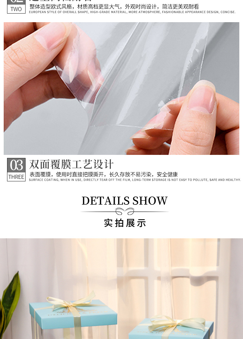 浅蓝盖塑料蛋糕盒描述_08