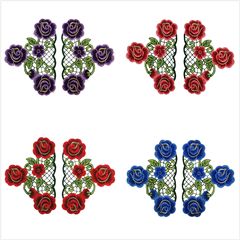 繡花廠家直銷 水溶刺繡 旗袍舞衣貼花 服裝輔料 民族風手套花