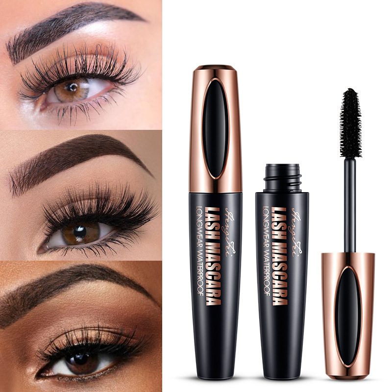 4D Mascara Thick, Slender, Curly, Waterproof And Sweat-proof 24h Lasting Effect Without Blooming Mascara