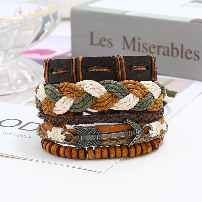 Vintage woven leather bracelet