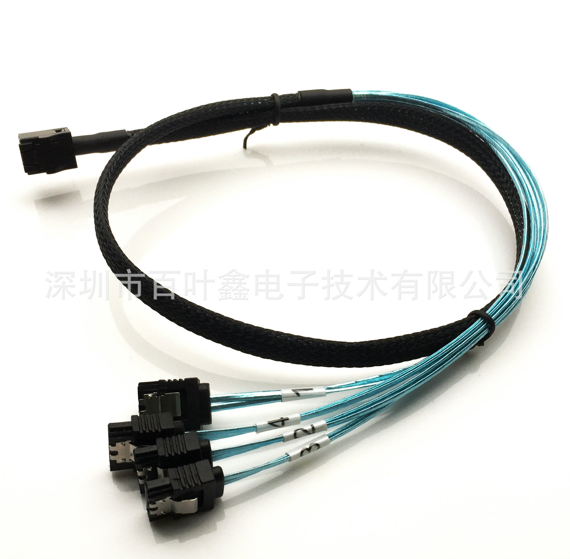 HD Sas Mini Sas 4SATA 8643 4sata7P 0 5M  hd-sas-mini-sas-4sata-8643-4sata7p-0-5m