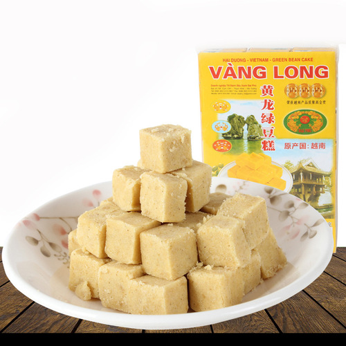 Imported Vietnamese Huanglong mung bean cake 410g delicious Internet celebrity snacks biscuits pastries specialty snack food wholesale