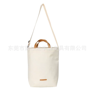 东莞定制环保帆布购物袋 防水过胶胚布手提单肩包 广告礼品赠送包