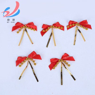 厂家供应 手工diy缎带蝴蝶结加工服装辅料 彩色花蝴蝶装饰配件