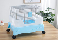 Rabbit cage indoor guinea pig breeding household spacious drawer pet cage supplies easy to clean anti-spray urine chinchilla cage