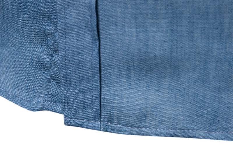 Herren Jeanshemd Aus Baumwolle Lässiges Herrenhemd_voghion.com
