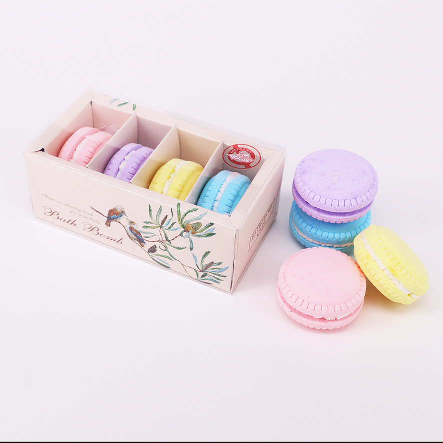 马卡龙浴盐礼盒装 嫩滑细腻肌肤爆炸沐浴盐 多泡沫泡澡浴球|ru