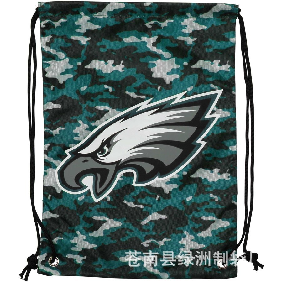 批发爆款INS迷彩抽绳收纳袋 学生培训可印LOGO广告