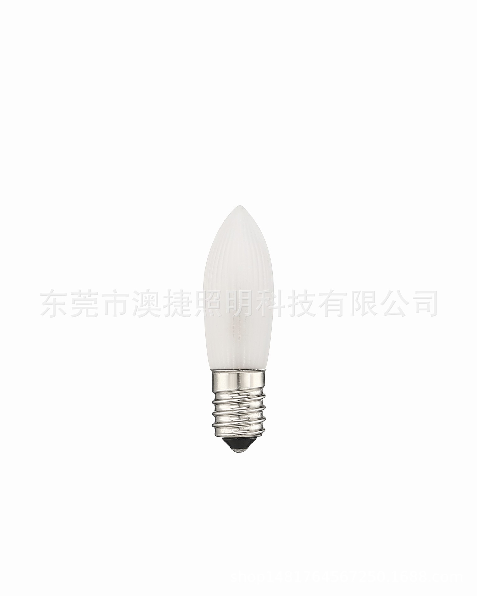 圣诞灯泡系列:E10 C6花纹(橄榄泡)磨砂灯泡