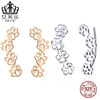 Genuine earrings, European style, silver 925 sample, wholesale