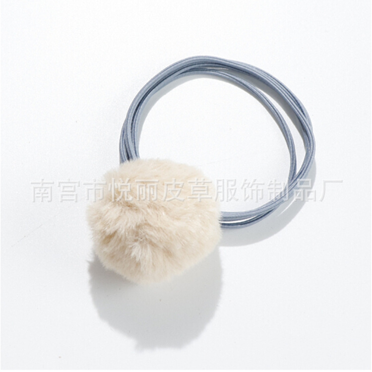 the republic of korea Hairdressing Headdress rubber string Hairpin girl student Fur Ball Hair rope Tousheng children Hair tie Ponytail rubber string