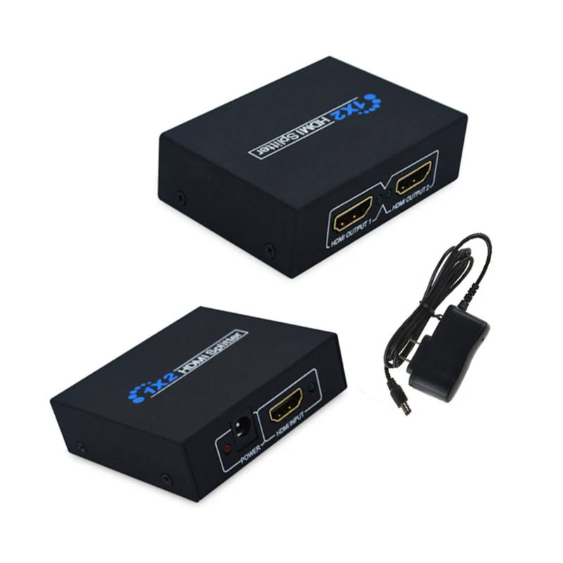 Устройство распределения HDMI 1 вход 2 выхода, частота 1 bIF, 1 перетаскивание 2 мини 1 точка 2 один -вход -два -экрана скринер 1 × 2