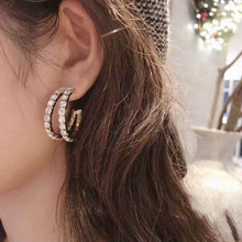 Übertriebener Kreis Trendige Einfache Koreanische Wilde Ohrringe display picture 10
