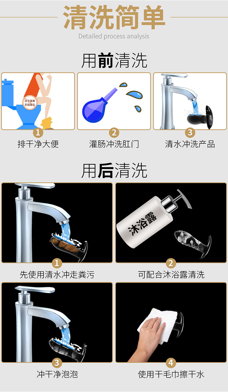 久兴毒龙钻后庭塞肛门硅胶震动后庭按摩器男肛塞外贸-阿里巴巴