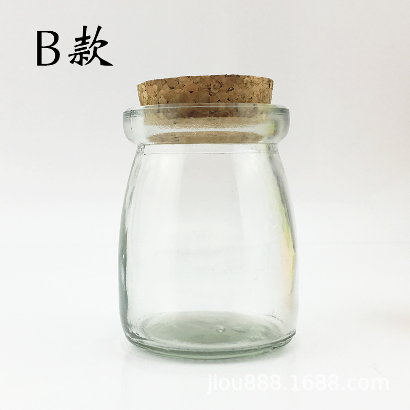 Botella de vidrio botella de caramelo botella de pudín de corcho que deseen botella con corcho cielo estrellado micro paisaje