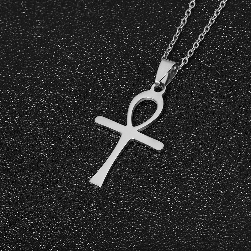 Stainless Steel 18K Gold Plated Fashion Plating Cross None Necklace display picture 3