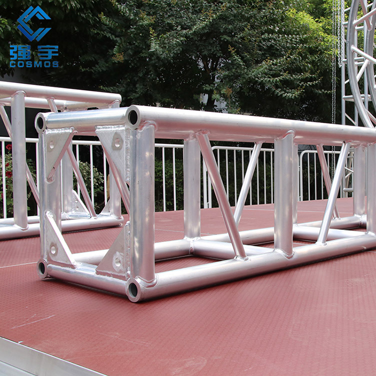 铝合金三角板铝板桁架 truss架灯光架铝桁架 大型螺丝架厂家定做
