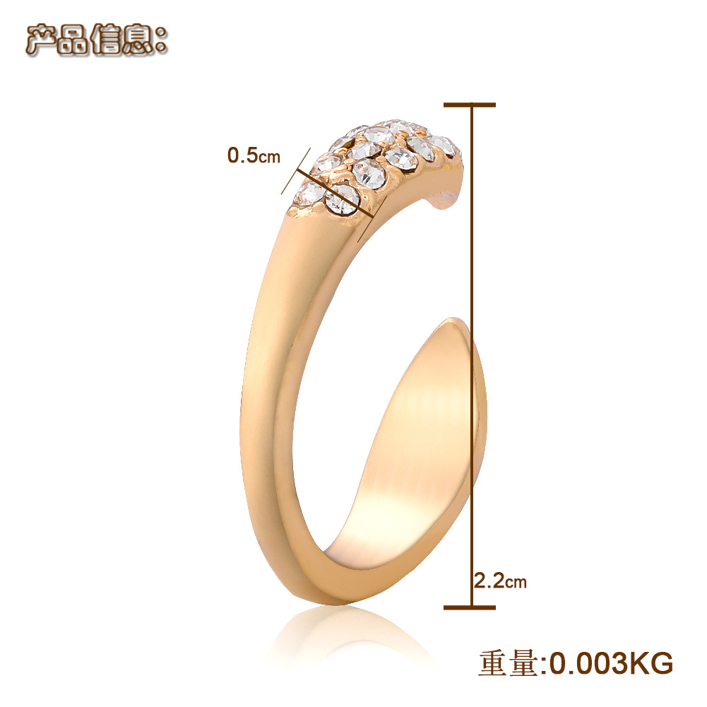 New Wave Alloy Diamond Ring display picture 9