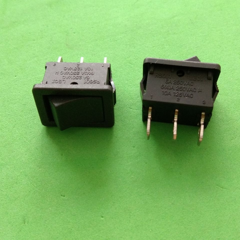 供应船型/翘板开关KCD1 21*15两档三脚平面船形开关 电源开关