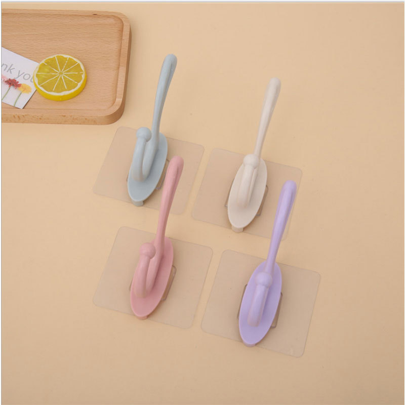 强力无痕粘胶挂钩衣帽钩免钉免打孔多功能挂钩粘钩挂衣架厂家|ms