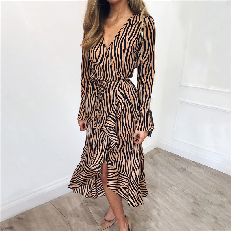 Zebra Pattern Dress Image 2