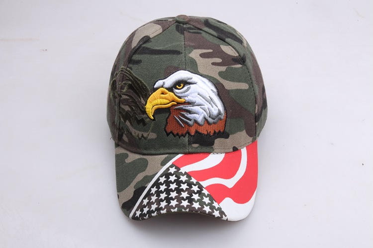 Lanyin Eagle Flag Five Point Star bestickter Baseball-Entenzungen-Sonnenhut Tide_voghion.com