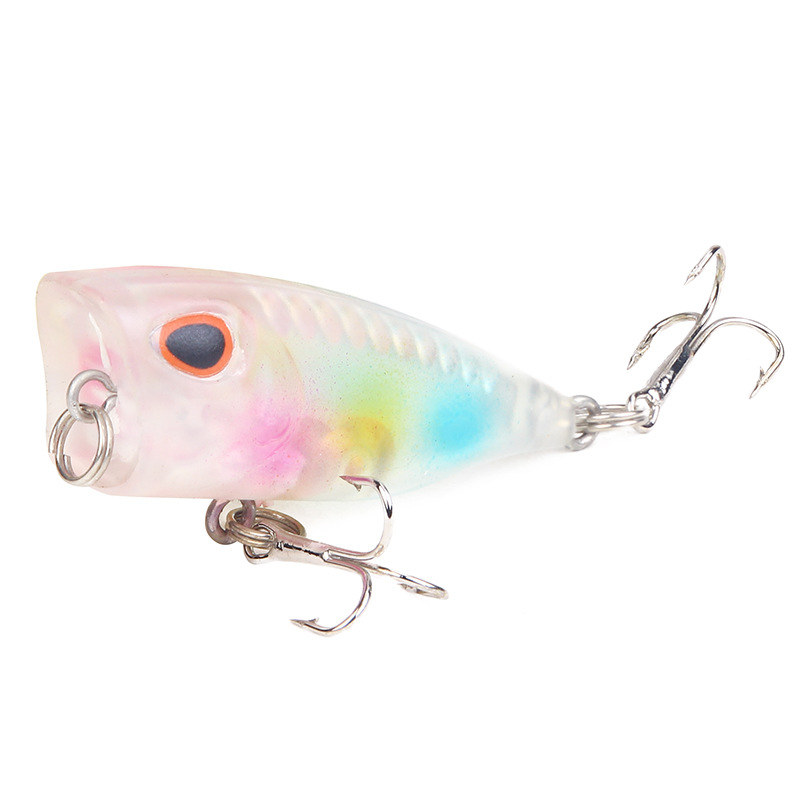 Small Popper Fishing Lures 40mm 2.3g Hard Plastic Baits Fresh Water Bass Swimbait Tackle Gear