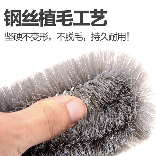 Car tire brush, wheel hub brush, car wash tool, two-piece set for cleaning and cleaning wheel hub and rim powerful decontamination