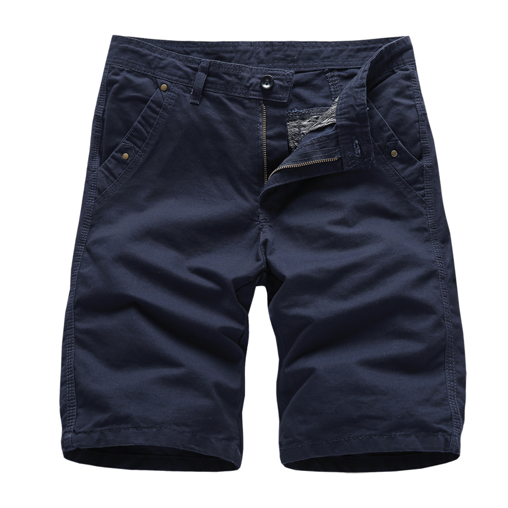 Calças de verão de cor sólida puro algodão capris calças casuais masculinas marca de moda shorts esportivos masculinos_voghion.com