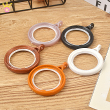 现代简约窗帘挂钩窗帘环窗帘夹塑料环扣静音吊环挂环配件