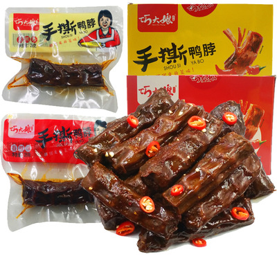 巧大娘手撕鸭脖28克×30包黑鸭香辣味中长卤鸭脖零食小吃休闲食品|ms