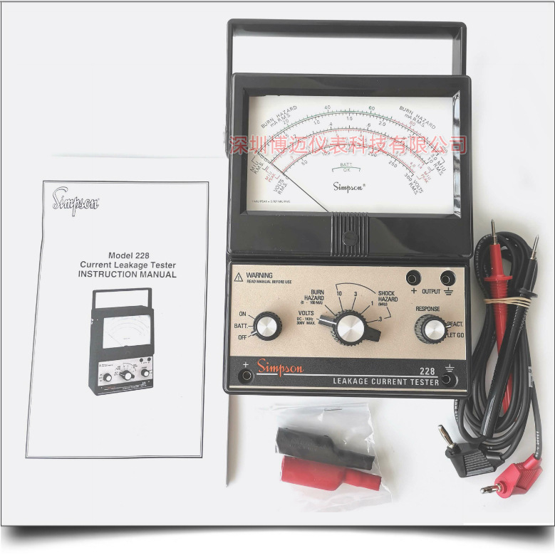 美国辛普森Simpson 228电流表指针式AC交流DC直流泄漏电流测试仪阿里巴巴