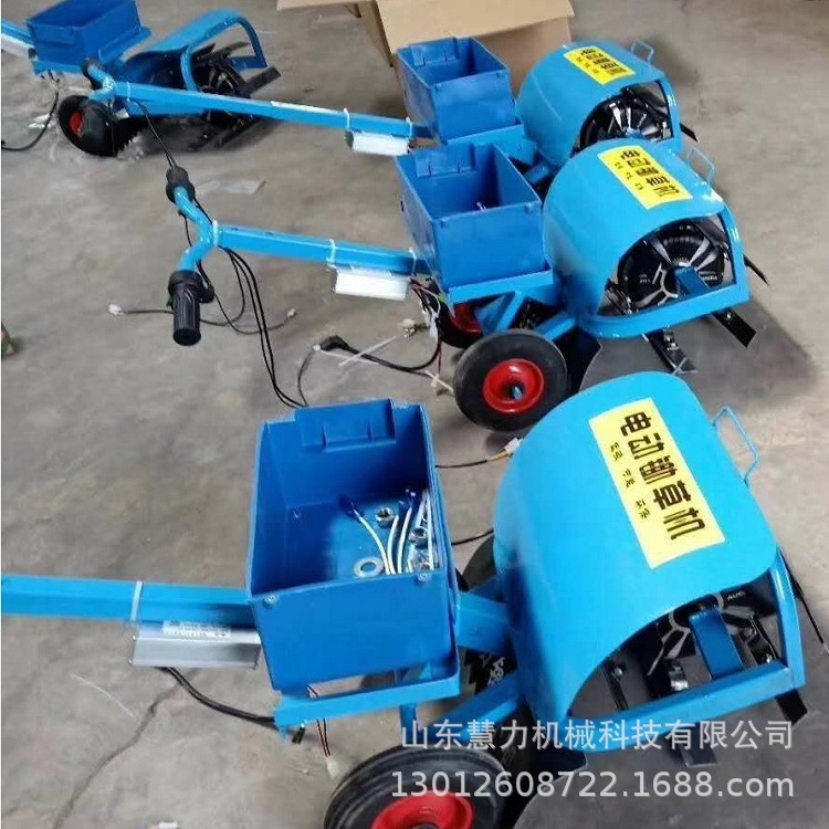 厂家批发电动手扶除草机 割草松土一体机 电动车电瓶除草机