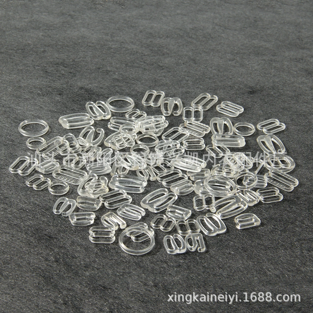 Поставка пластиковой прозрачной пряжки 089 Пряжка регулировки бюстгальтера фиксированная Нескользящая Пряжка прозрачная 8 пряжек аксессуары для нижнего белья