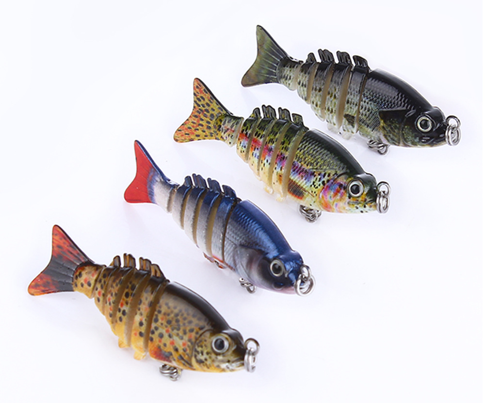 Shallow Diving Hard Swimbaits 50mm 3g Jointed Swimbait Fresh Water Bass Swimbait Tackle Gear