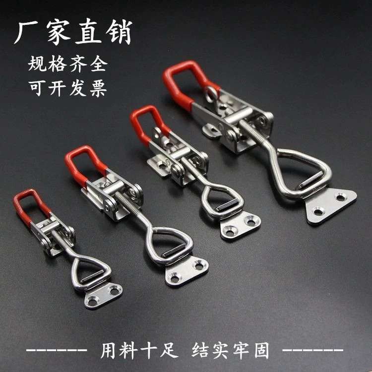 Завод прямой 304 нержавеющая сталь быстросъемный инструмент замок Регулируемая пряжка 4001 зажим для дверного болта