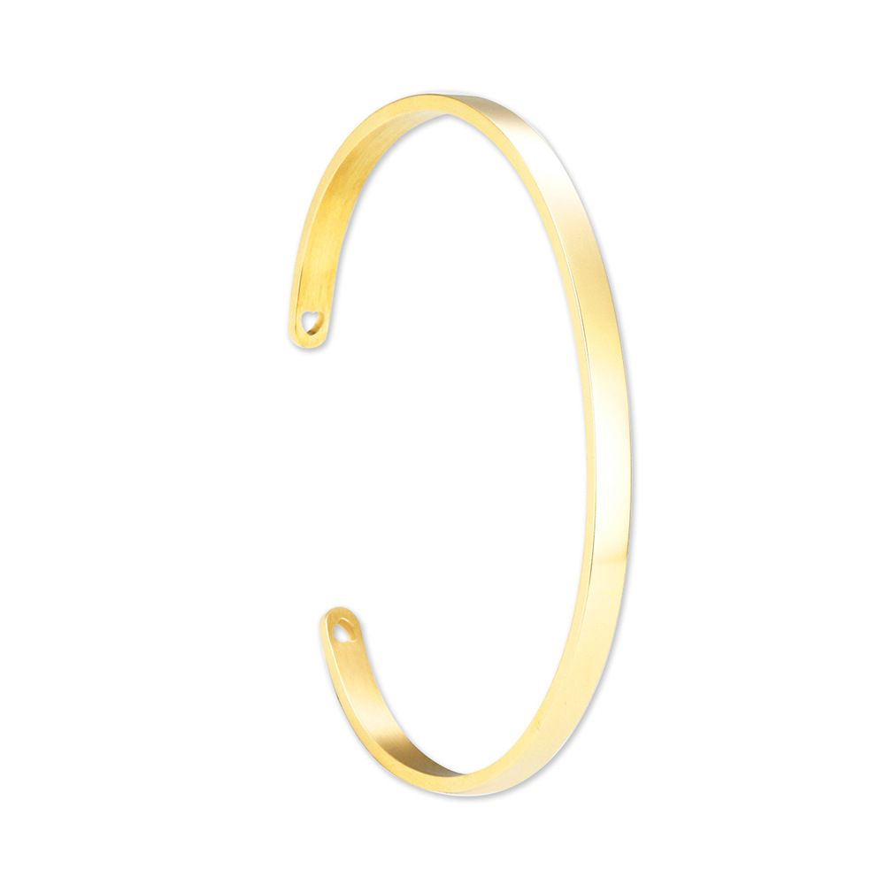 Daily Occasion Stainless Steel Material Fashion Geometric Stainless Steel Bangle