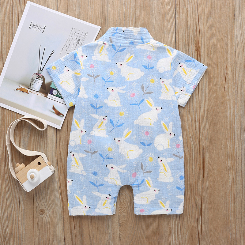 Short-sleeved Kimono Soft  Comfortable Printing Baby Romper Jumpsuit Hot Sale display picture 8