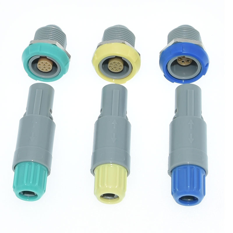 直销医疗设备理疗仪器塑料PKGPAG圆形连接器0P1P2P航空插头插座