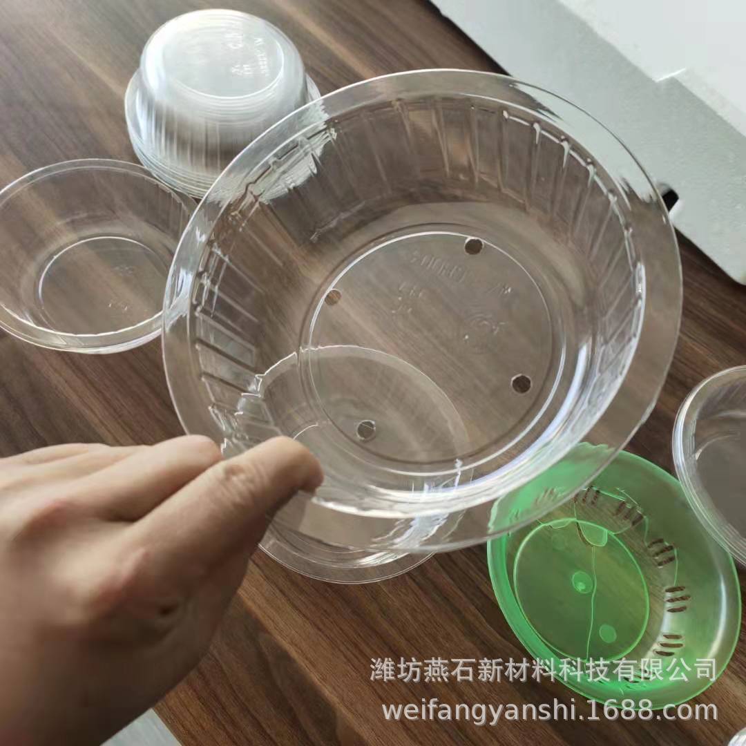 草莓托盘水果盒八合一泡沫箱草莓圆碗运输包装草莓盒 透明包装盒